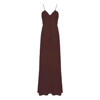 SoAllure Maxi Dresses, female, Brown, Size: 3XL Long Viscose Maxi Dress
