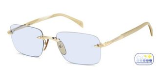 David Beckham DB 1195/S IDA/QZ Mens Sunglasses Gold Size 57