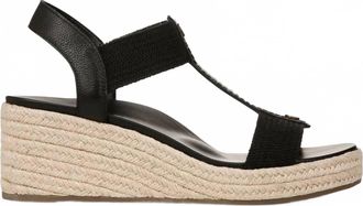 Vionic Womens Calera Wedge Sandal In Black