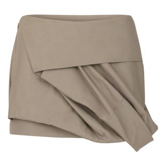 Entire studios Short Skirts, female, Gray, Size: XS Structured Mini Skirt