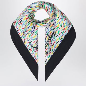Valentino Garavani Foulard in seta con stampa multicolore