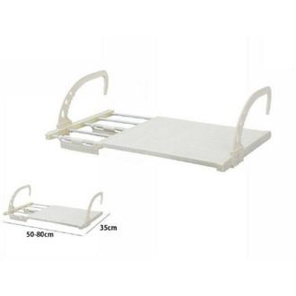 Trade Shop Tendedero Balc&oacute;n Tendedero Ajustable Alf&eacute;izar 50-80cm 70517