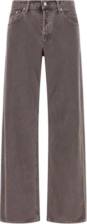 A Gold E Jeans, Dames, Paars, W27, Katoen, Low Rise Loose Jean