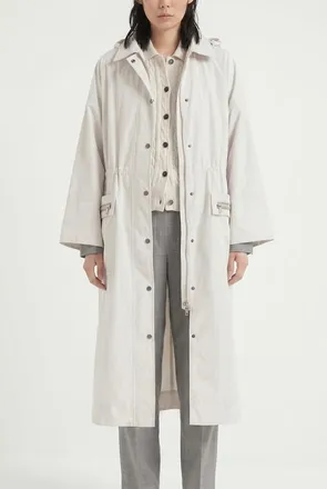 Brunello Cucinelli Off White Relaxed Jacket, Brand Size 44 (US Size 10)