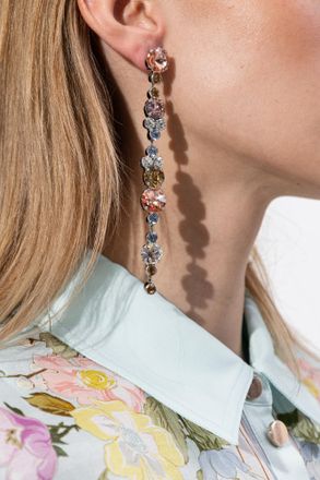 Forte_Forte Forte_forte Earrings With Shimmering Crystals, Womens, Multicolour