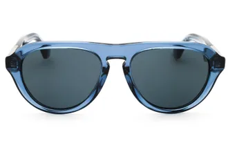 Burberry 0BE4437U Oval Acetate Sunglasses - Blue