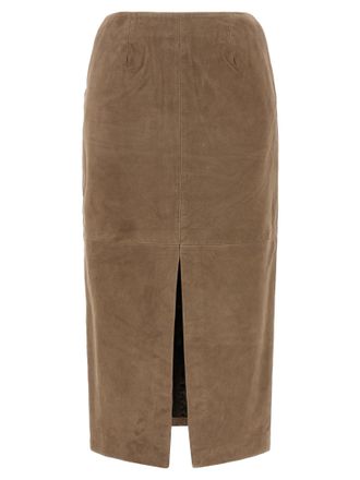 Rotate Suede Skirt
