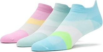 Feetures Elite Ultra Light No Show Tab 3-Pair Pack No Show Socks Shoes Supine Sage/Pink Citrus/Cool Plunge : SM (US Womens Shoe 4-6.5)