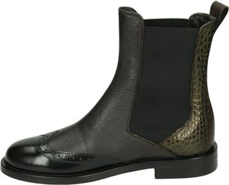 Pertini 252W33095D4 - Dames - Chelseaboots - Zwart - 38 EU - Leer - Schoenen