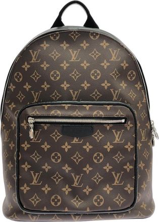 Louis Vuitton Marron Coated Canvas Backpack (Pre-Owned)
