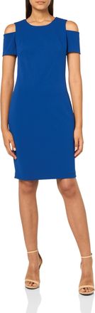 Tommy Hilfiger Womens Cold Shoulder Dress, Marina Blue, 14