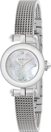 Gucci Rond Roestvrij Stalen Horloge - Dames - Horloges - Grijs - ONE Size - Accessoires