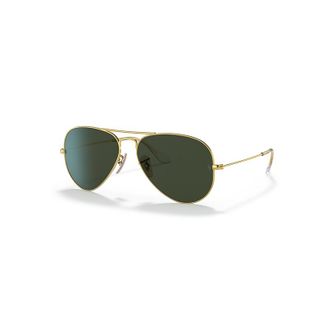 Ray-Ban Aviator | Aviation Collection Sonnenbrillen Arista Gold Fassung Gr&uuml;n Glas 58-14