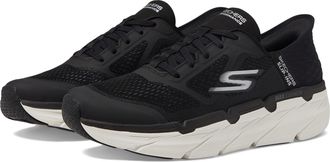 Skechers Mens Max Cushioning Slip-ins-Athletic Workout Running Walking Shoes with Memory Foam Sneaker, Black White, 9.5 UK
