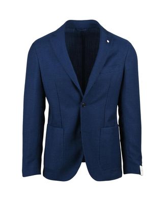 L.B.M. 1911 Royal Blue Tailored Wool Blazer