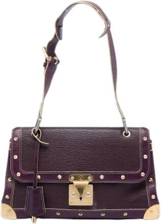 Louis Vuitton Pre-owned Vintage Schoudertas - Dames - Vintage Schoudertas - Paars - ONE Size - Leer - Vintage