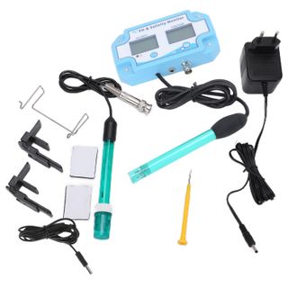 OEM Analizador De Calidad Del Agua En L&iacute;nea 3 En 1 Ph-2987: Medidor De Ph, Salinidad Y Temperatura Para Acuarios Y Peceras (enchufe Europeo, 230v-240v)