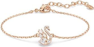 Swarovski Swan Bracelet in Rose Gold/White at Nordstrom