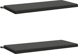 vidaXL Cojines Para Banco De 2 Piezas Soest 2 Uds. 100% Poli&eacute;ster Vidaxl