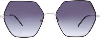 Guess Smoke Gradient Hexagonal Ladies Sunglasses GF6125 32B 58