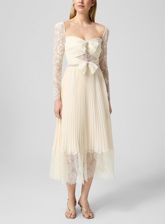 Self Portrait Womens Draped lace bust dress