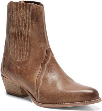 Free People New Frontier Chelsea Boot in Distressed Tan at Nordstrom, Size 7Us