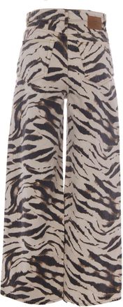 Ganni Womens Trousers Lari Egret Organic Cotton