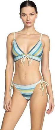 Robin Piccone Lyra Over Shoulder Top Womens Multicolor Swimwear BUU004