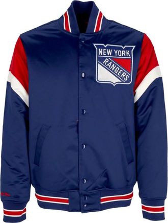 Mitchell & Ness NHL Bomberjack New York Rangers - Heren - Bomber jackets - Blauw - L - Polyester - Jassen