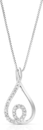 Vir Jewels 1/12 cttw Lab Grown Diamond Fashion Pendant Necklace in Sterling Silver with Chain For Women