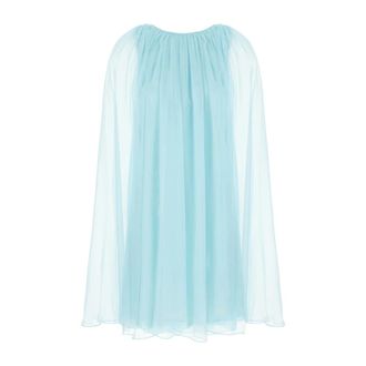 Max Mara Short Dresses, female, Blue, Size: XS Footing Flared Dress