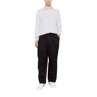 Pantaloni Torino Wide Trousers, male, Black, Size: XL Wide Trousers