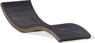 DCB Garden Tumbona de resina trenzada
