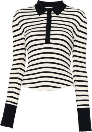 Semicouture Polo Semicouture in cotone Aida rigato