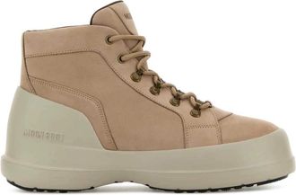 Moon Boot Luna Trek Sneakers - Dames - Sneakers - Beige - 41 EU - Leer - Schoenen