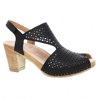 Dansko Womens Teagan Sandal In Burnished Nappa Black