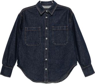 Anine Bing Samy Contrast-stitch Denim Shirt
