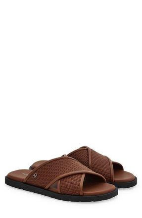 Ferragamo Brise 2 Slide Sandal in Midbrown Midbrown Midbrown at Nordstrom, Size 13