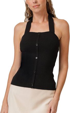 Line & Dot Tanner Halter Sweater Top