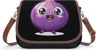 Generic Cute Onion Womens Crossbody Bag Fashion Shoulder Handbags Message Tote Bag with Adjustable Strap