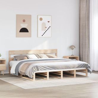 vidaXL Letto senza Materasso 180x200 cm in Legno Massello di Pino - Vidaxl