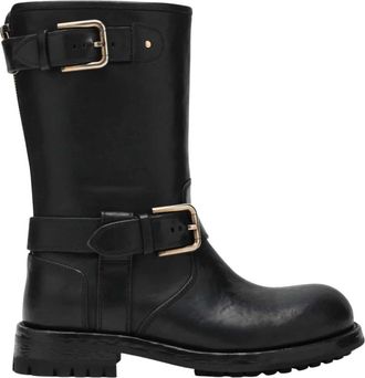 Dolce & Gabbana Zwarte Lage Laarzen Stivale Basso - Dames - Enkellaarsjes - Zwart - 38 EU - Schoenen