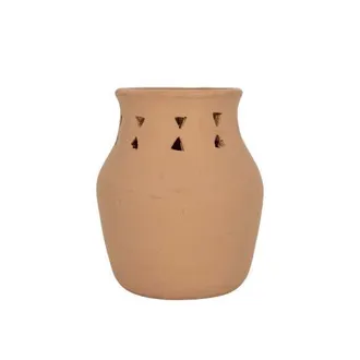 Foreside Home And Garden Southwest Cutout Vase Terracotta in Orange at Nordstrom