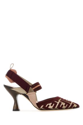 Fendi Multicolor Mesh Colibr&atilde;&not; Pumps