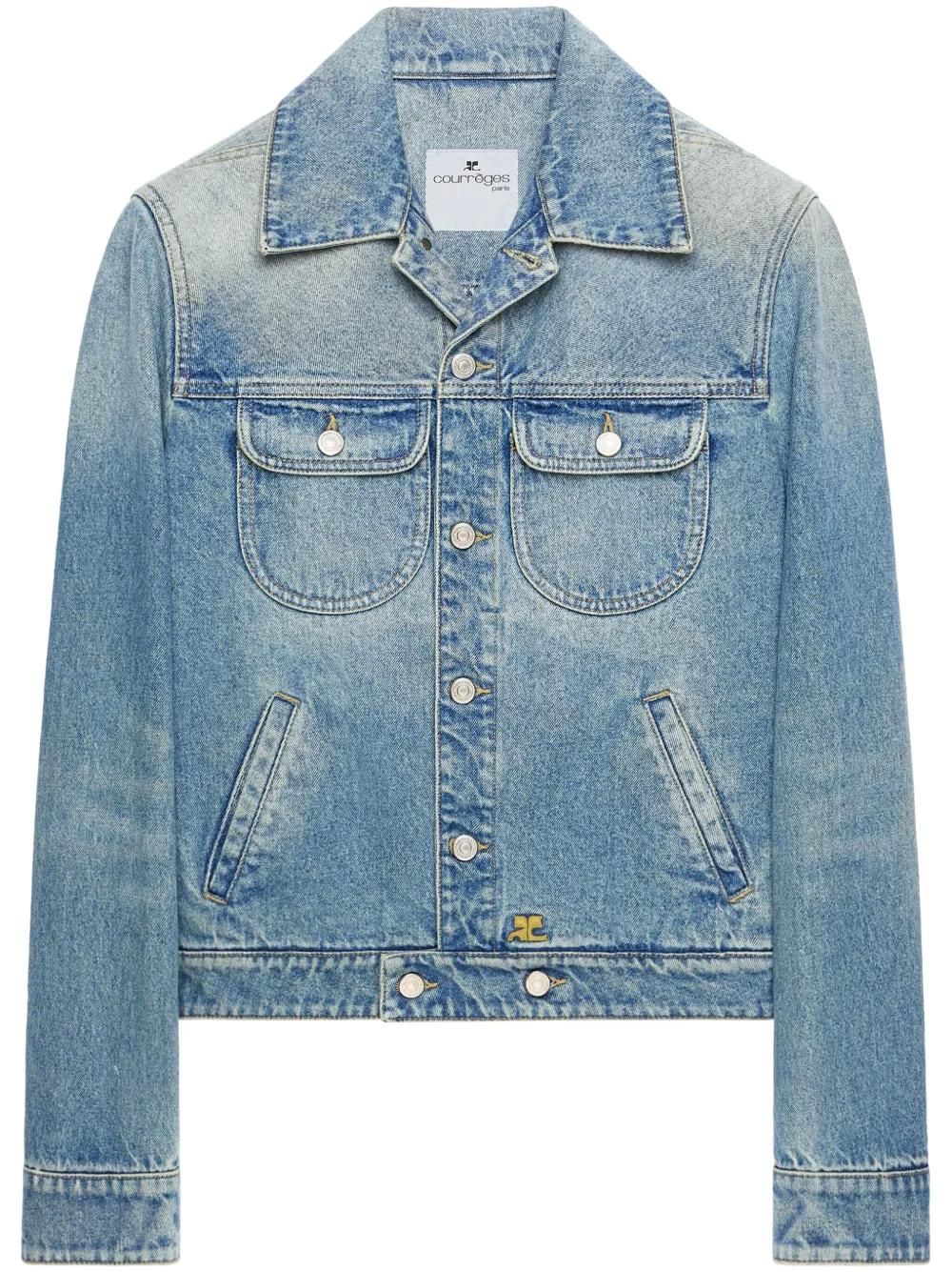【Courreges】 クレージュ ブルーデニム ジャケット Courrèges デニムジャケット | ブルー | FARFETCH JP
