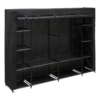 5five Simply Smart Armario Dressy Rectangular, 230 X 165 Cm, Negro - 5five