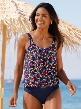 Feel Good Badeslip FEEL GOOD, Damen, Gr. 38, Normalgr&ouml;ssen, blau (marine), Elasthan, Polyamid, Badehosen Badeslip