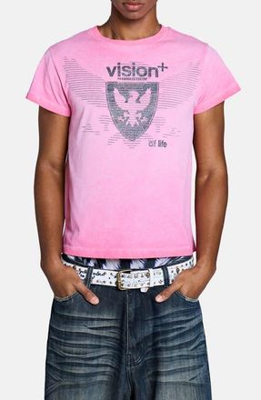 Jaded London Washed Vision Graphic T-Shirt in Pink at Nordstrom, Size Xx-Large