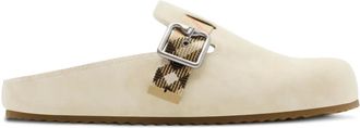 Burberry Clogs Urchin in pelle scamosciata - Toni neutri
