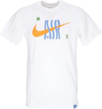 Nike Training T-Shirts, male, White, Size: XS Sportswear Crew Neck Tee